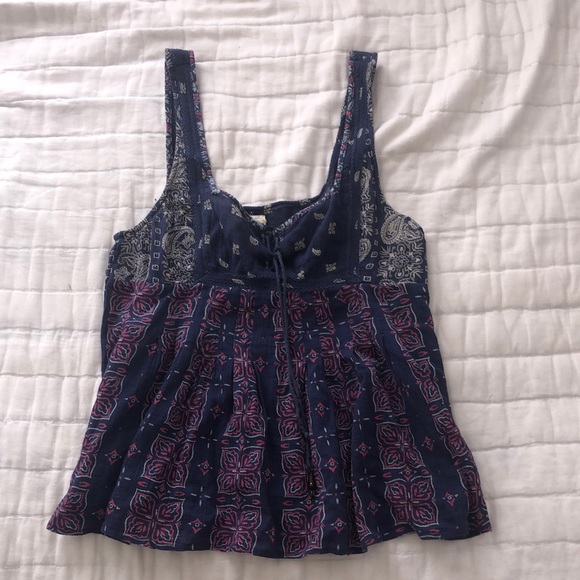 Free People Flowy Colorful Tank - Picture 1 of 3